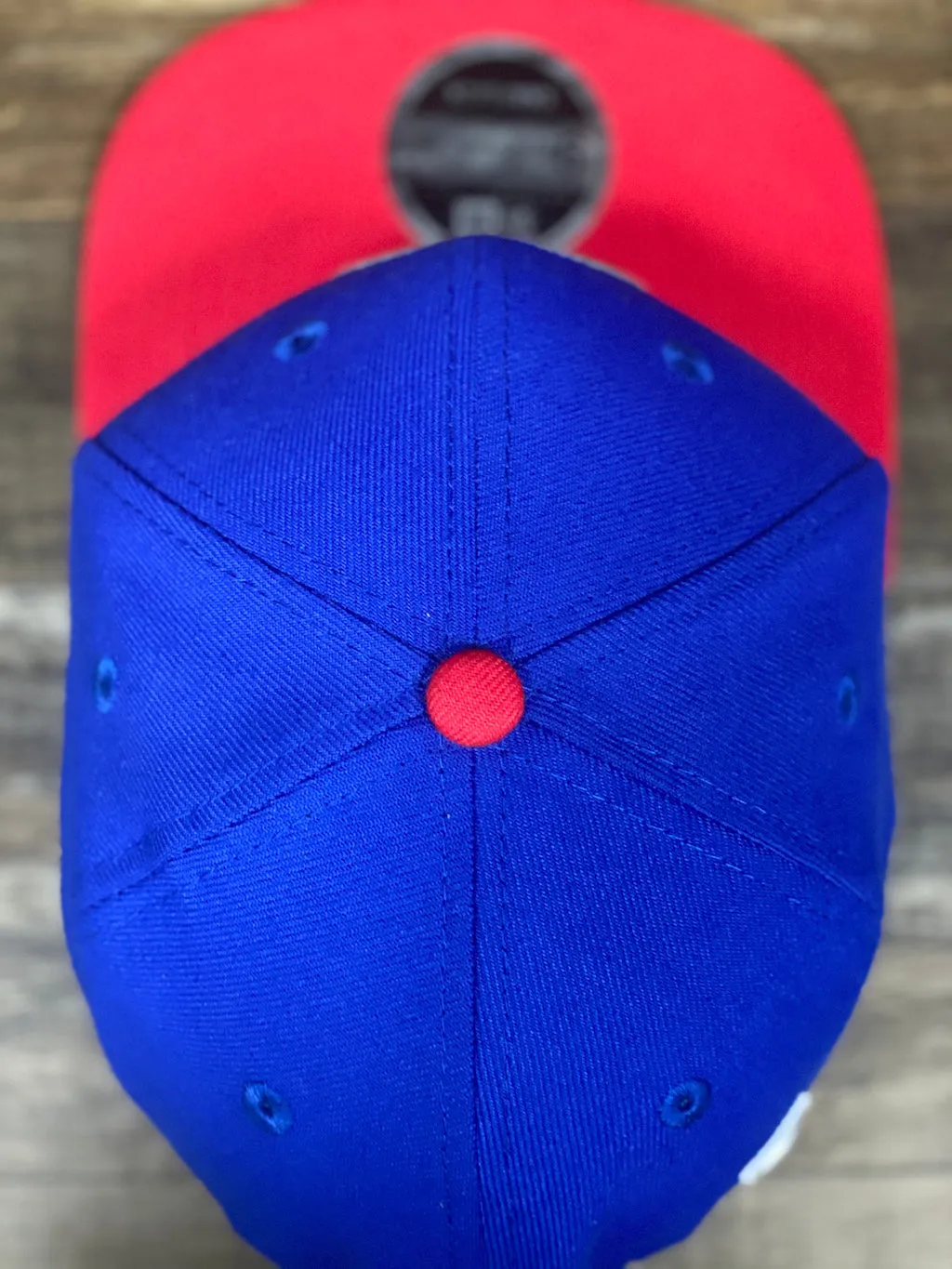 sixers snapback hat | 76ers colorway 950 snapback | Blue and red Philadelphia 76er snapback