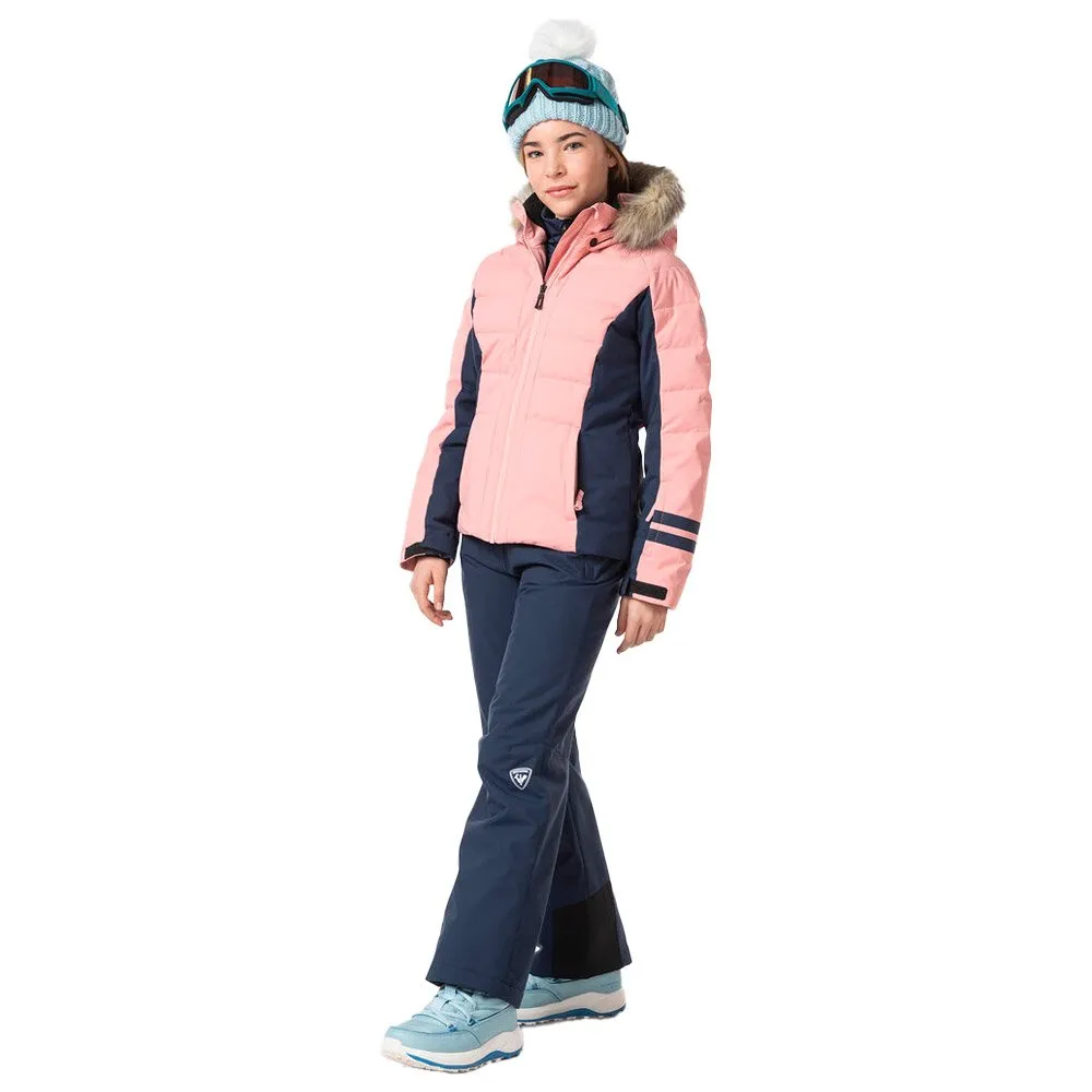 Ski Jacket Rossignol ---Girl Polydown Jkt Cooper Pink