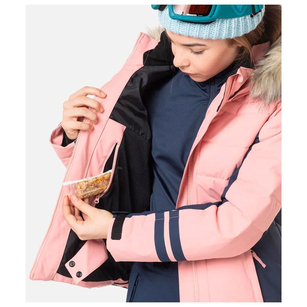 Ski Jacket Rossignol ---Girl Polydown Jkt Cooper Pink