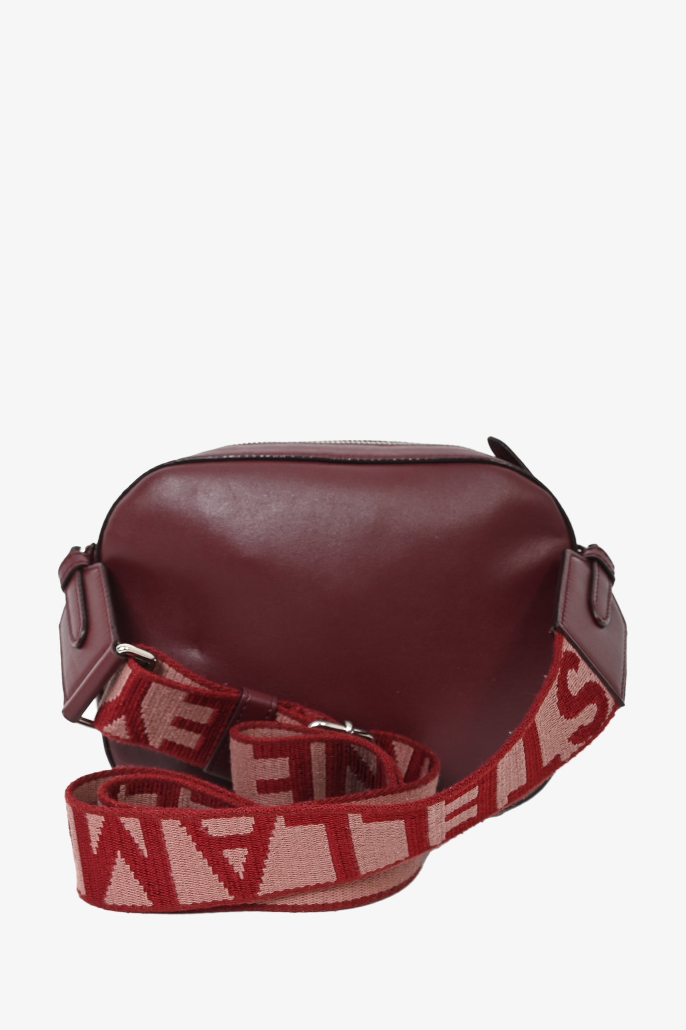 Stella McCartney Burgundy Faux Leather Camera Crossbody