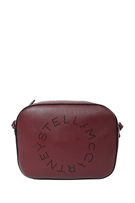 Stella McCartney Burgundy Faux Leather Camera Crossbody