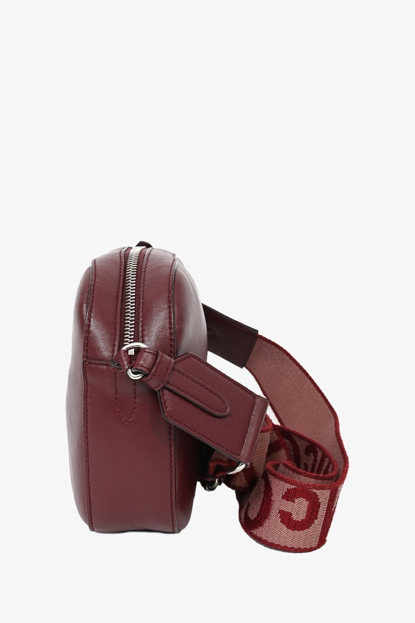 Stella McCartney Burgundy Faux Leather Camera Crossbody