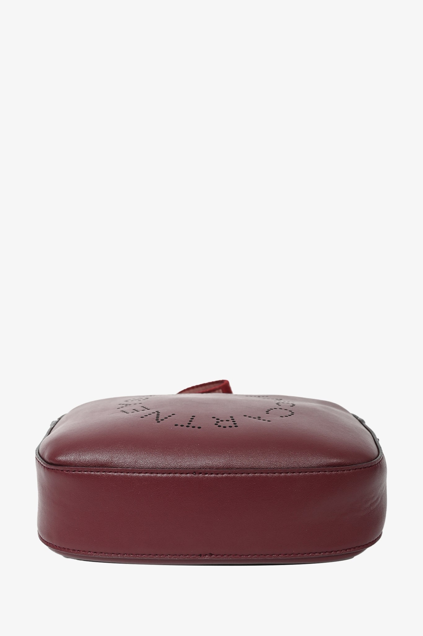 Stella McCartney Burgundy Faux Leather Camera Crossbody