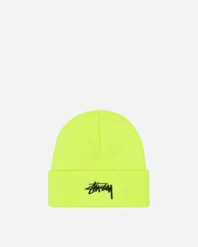 Stock Cuff Beanie Safety Yellow