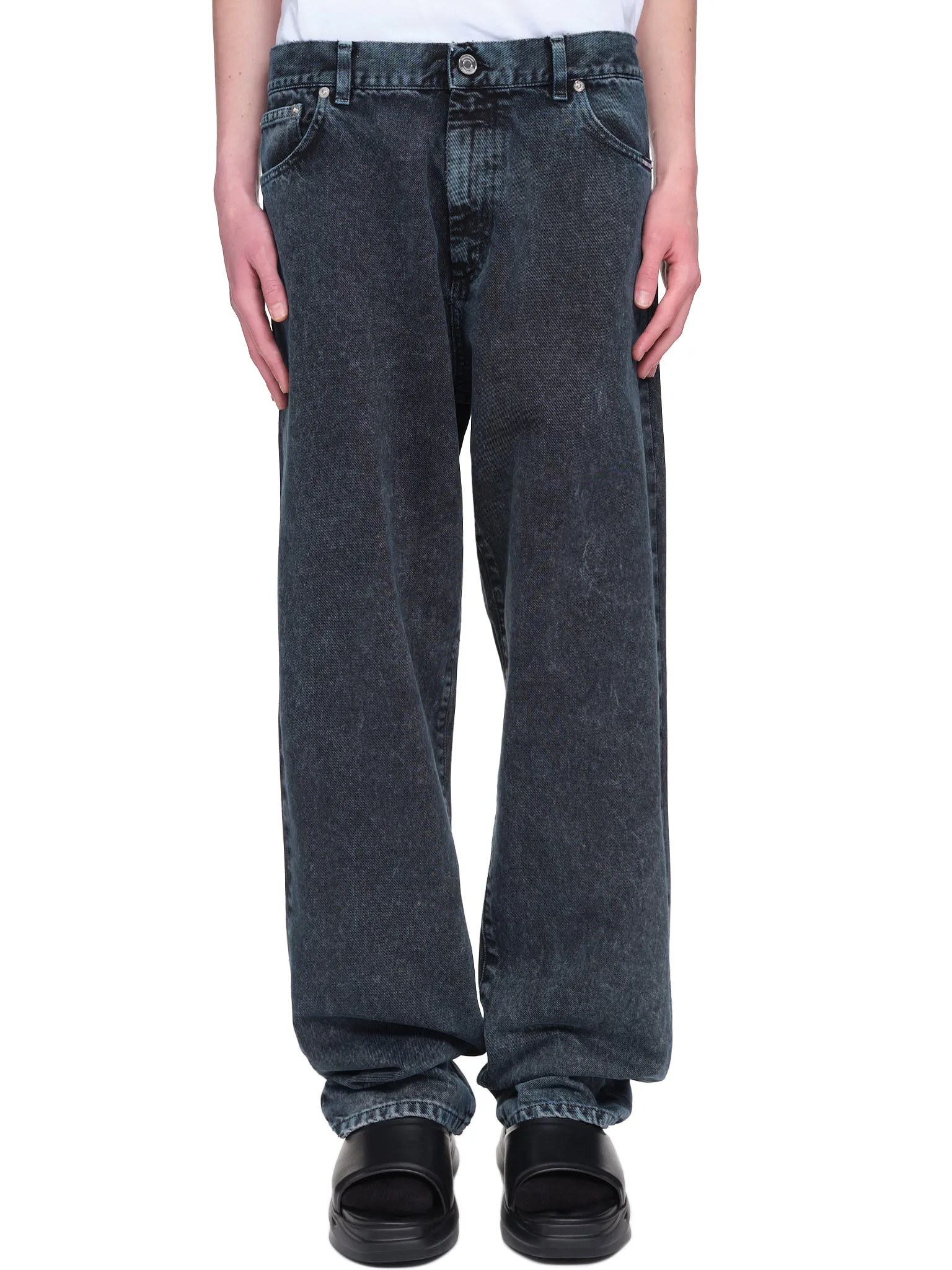 Straight Leg Jeans (VL12PA240N-ANTHRACITE-BLUE)