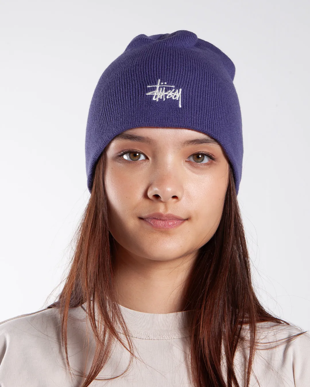 Stüssy Basic Skullcap Beanie Dull Purple