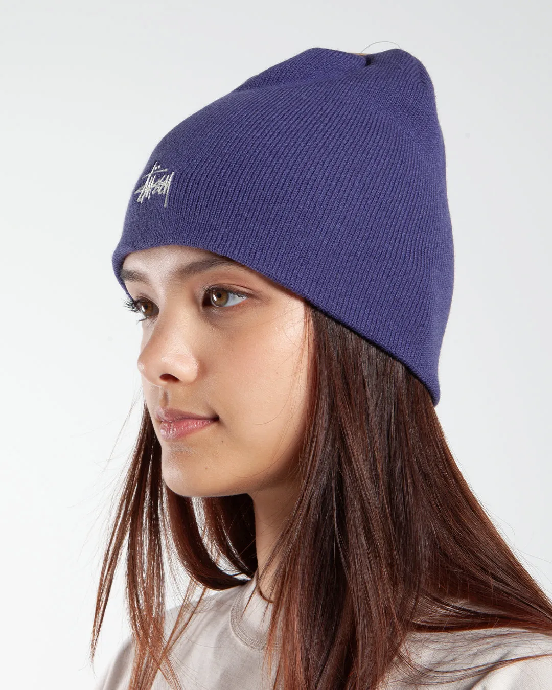 Stüssy Basic Skullcap Beanie Dull Purple