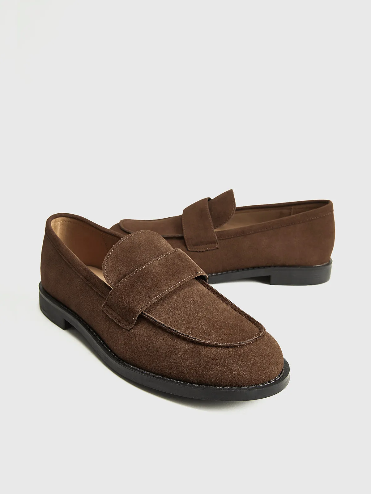 Suede Penny Loafers