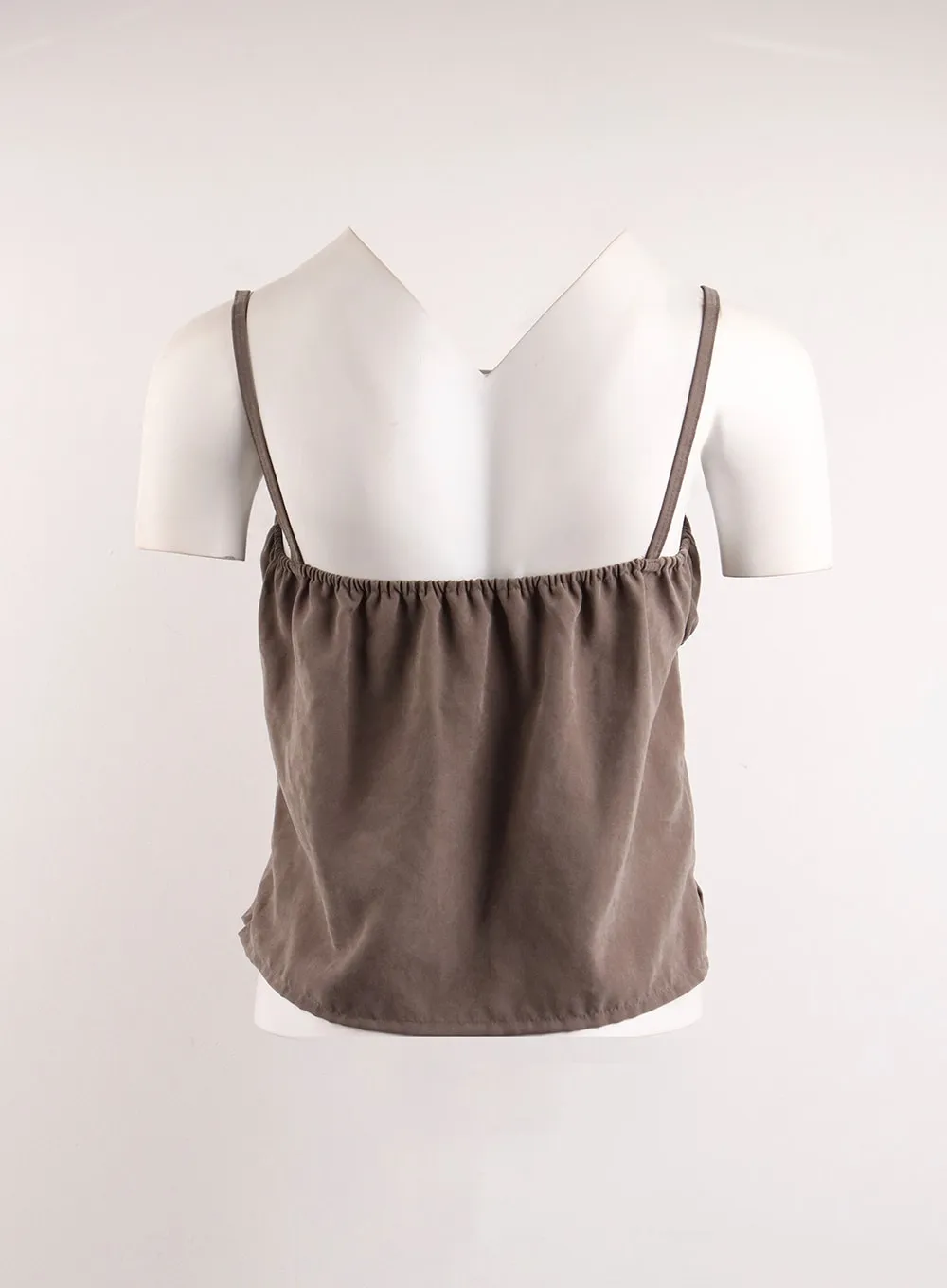 Suede Square Neck Cami Top IJ410