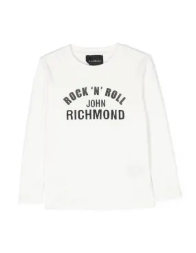 T-shirt John Richmond bimbo RBA23092TS cloud bianca