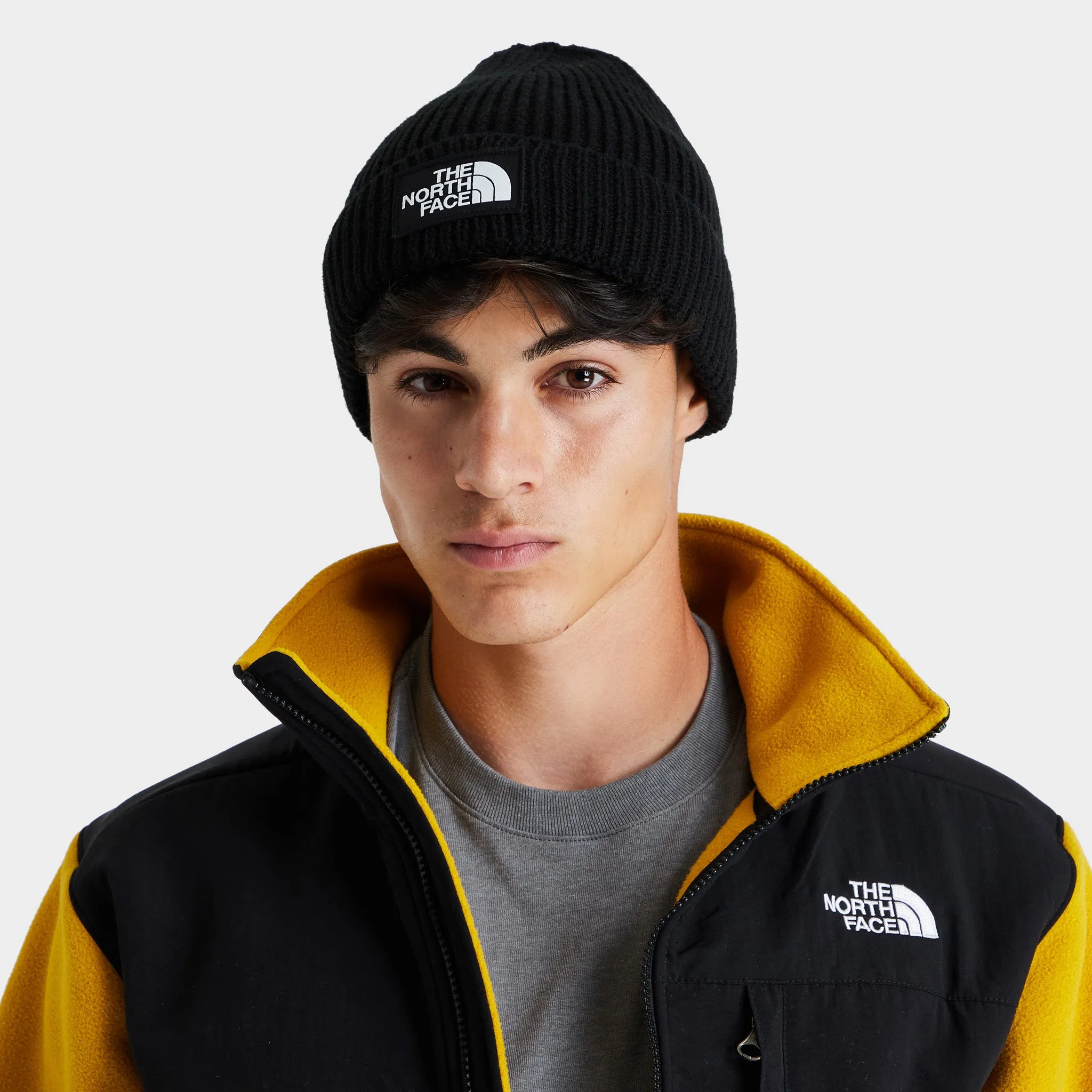 The North Face TNF Logo Box Cuffed Beanie / TNF Black