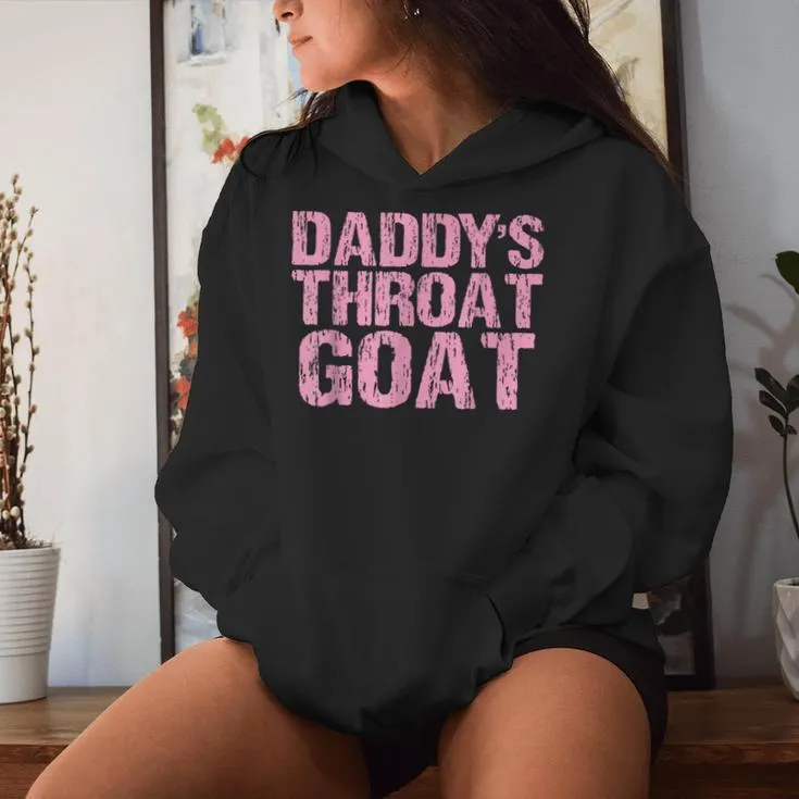 Throat Goat Adult Humor Sarcastic Outfit Women Hoodie