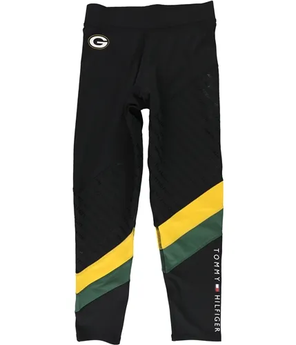 Tommy Hilfiger Womens Green Bay Packers Compression Athletic Pants, TW2