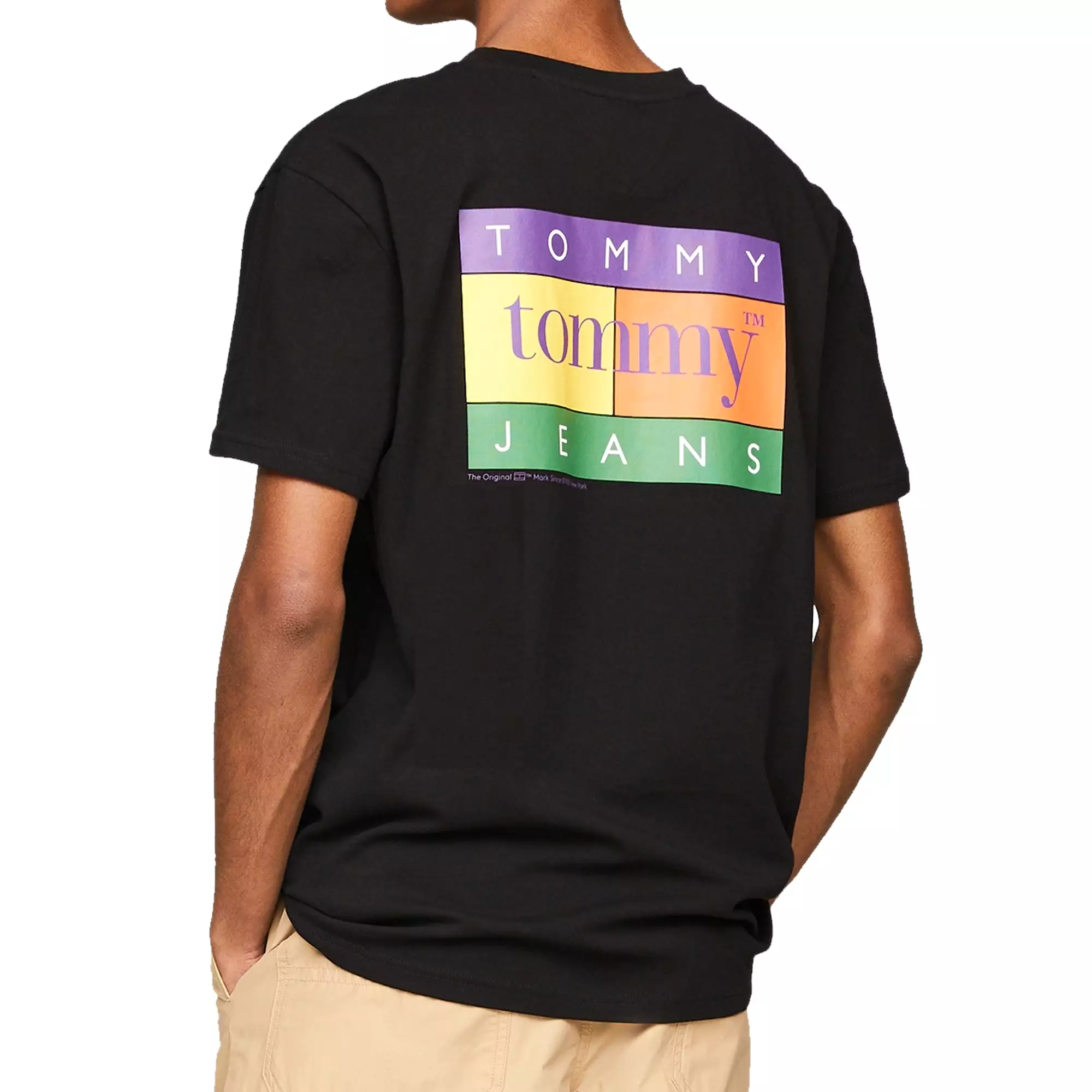 Tommy Jeans Regular Summer Flag T-Shirt - Black