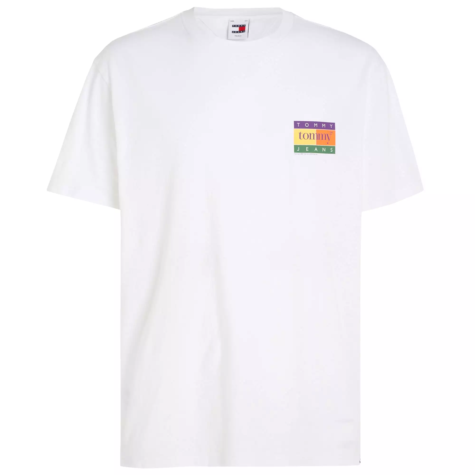 Tommy Jeans Regular Summer Flag T-Shirt - White