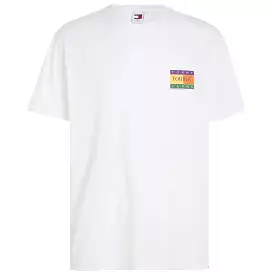 Tommy Jeans Regular Summer Flag T-Shirt - White