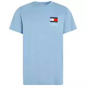 Tommy Jeans Slim Essential Flag T-Shirt - Moderate Blue