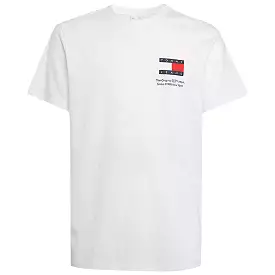 Tommy Jeans Slim Essential Flag T-Shirt - White