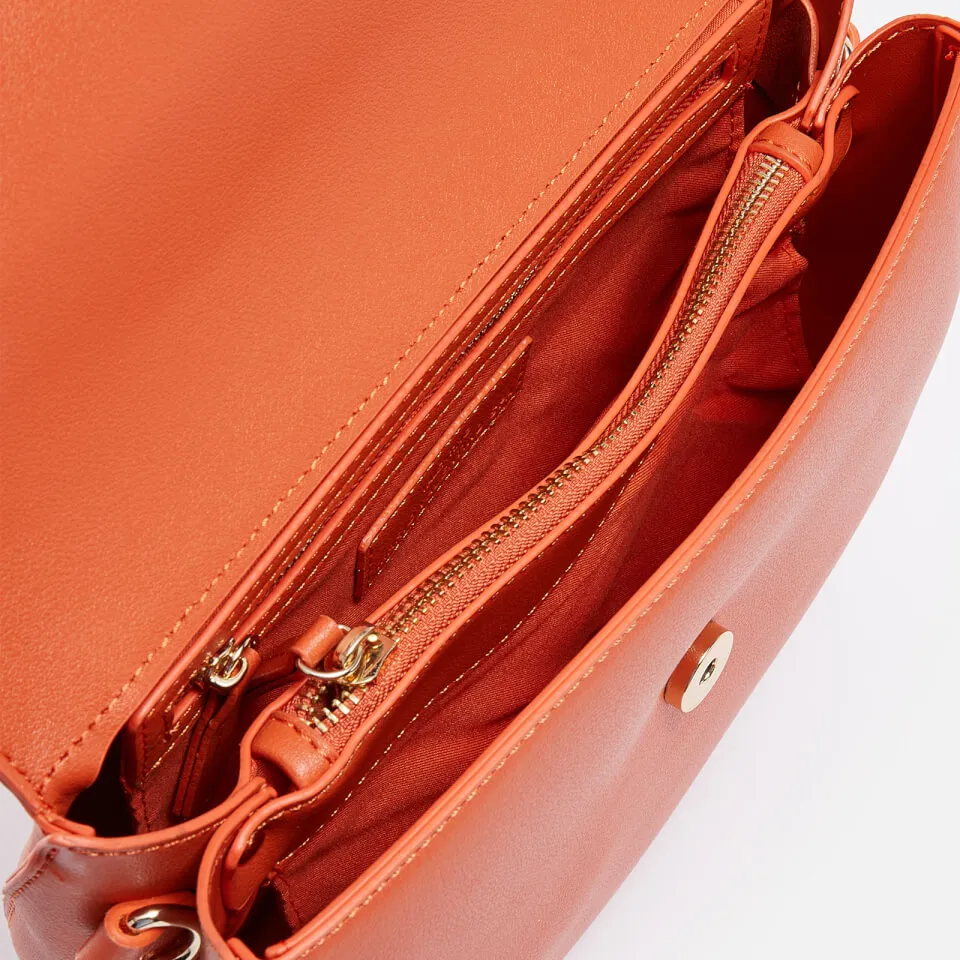 Valentino Bigs Flap Faux Leather Bag