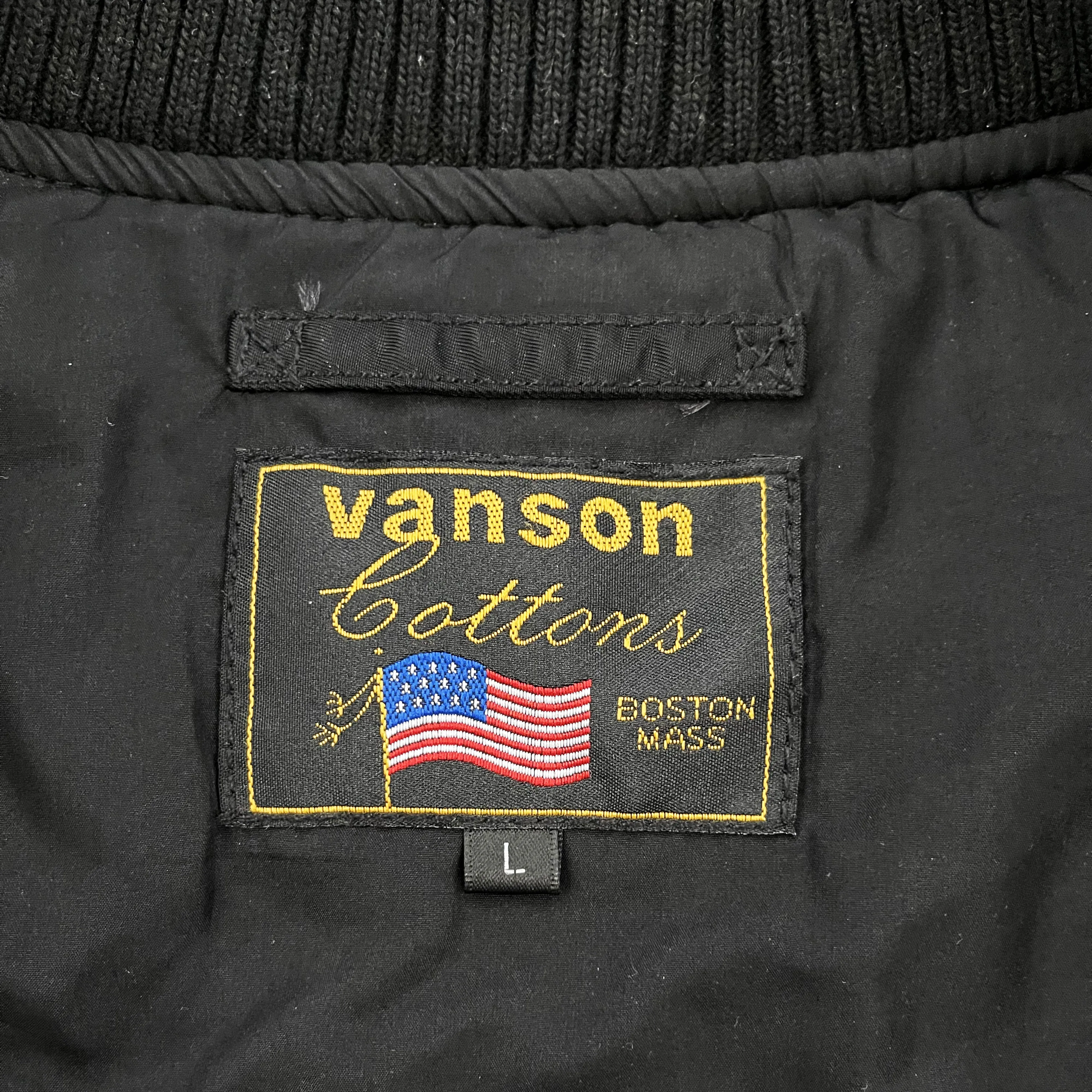 Vanson Leathers Skeleton Bomber Jacket