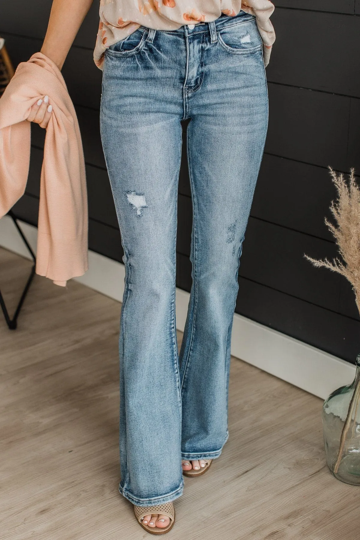 Vervet High-Rise Flare Jeans- Mabel Wash