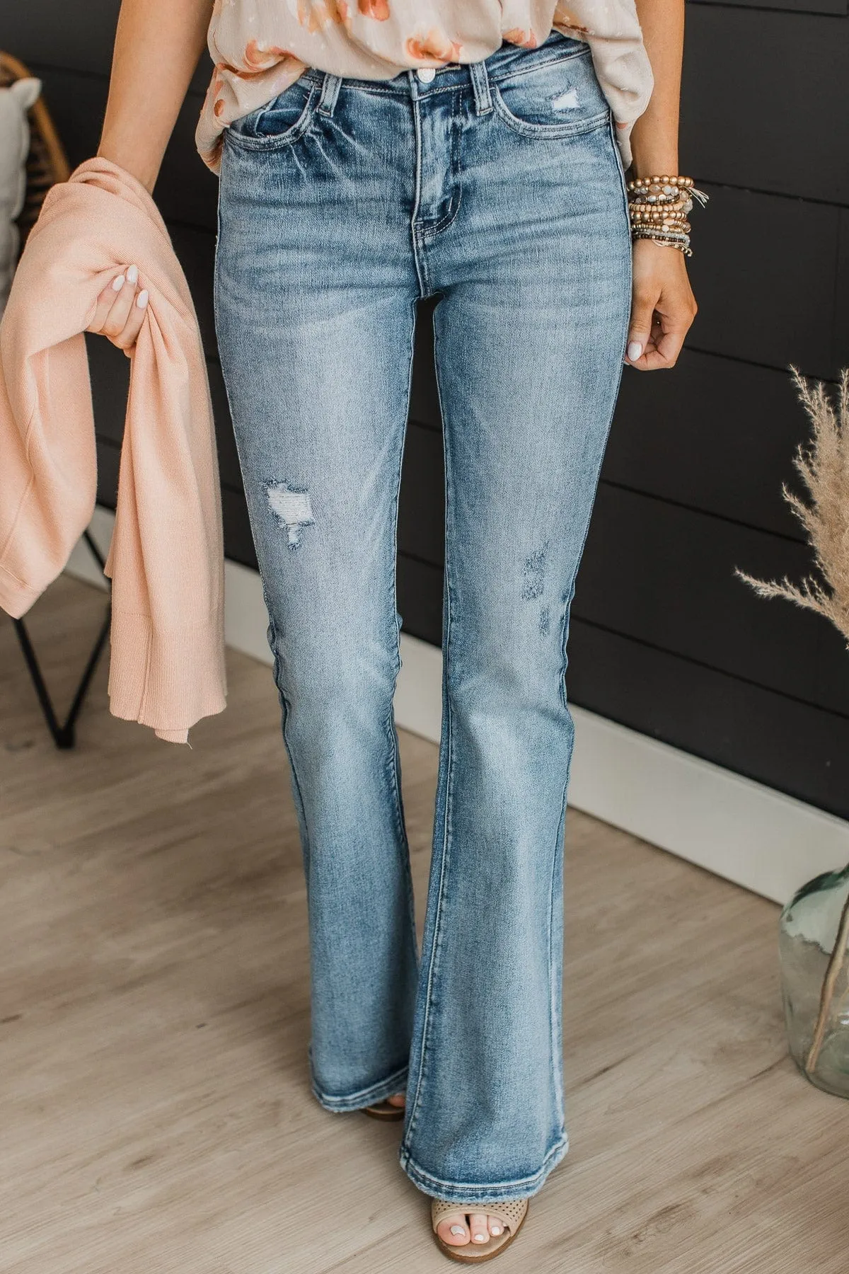 Vervet High-Rise Flare Jeans- Mabel Wash