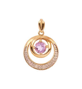 Vintage Amethyst and Diamond Ethereal Sphere Charm