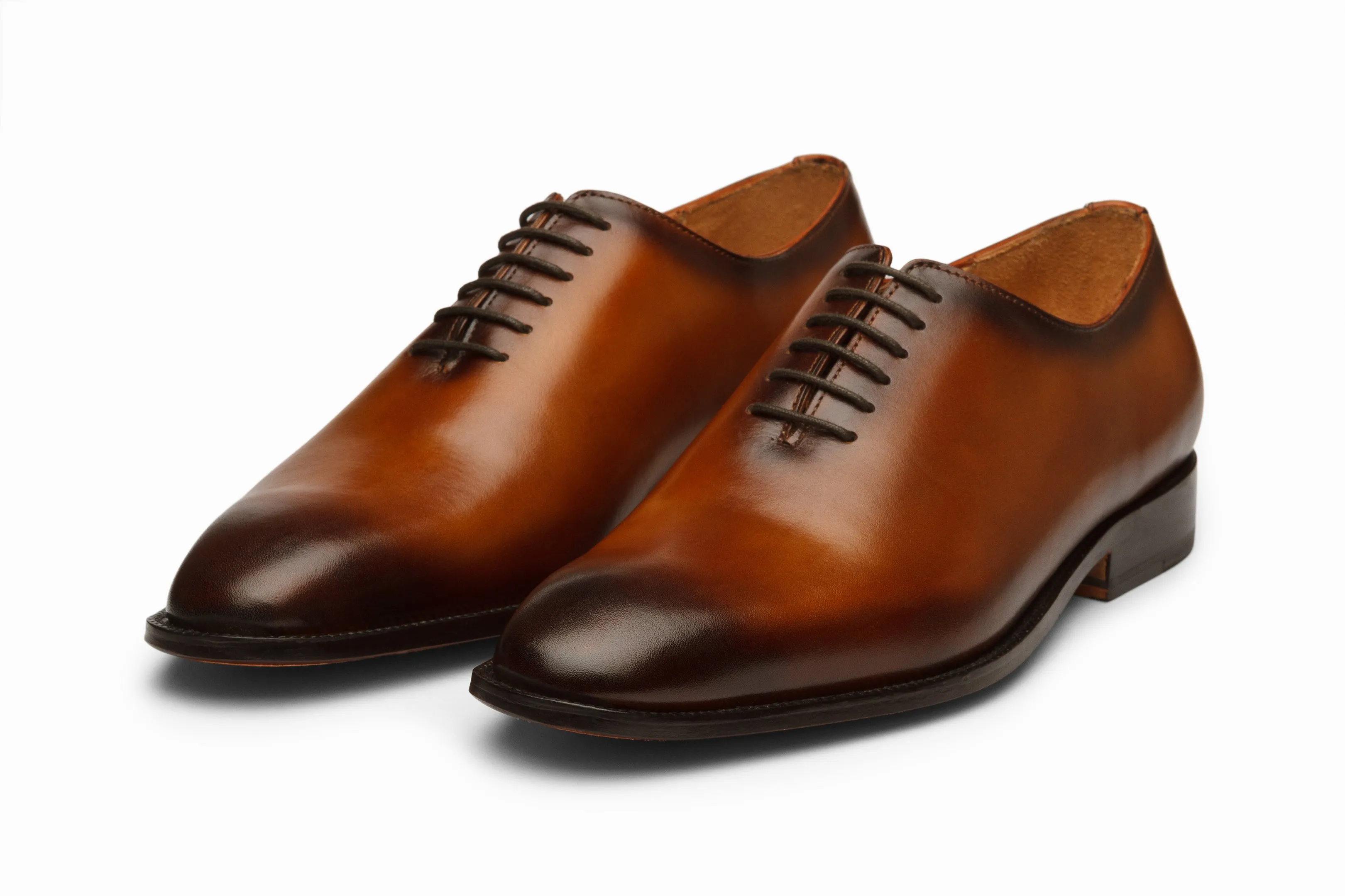 Wholecut Oxford - Brown Patina Finish