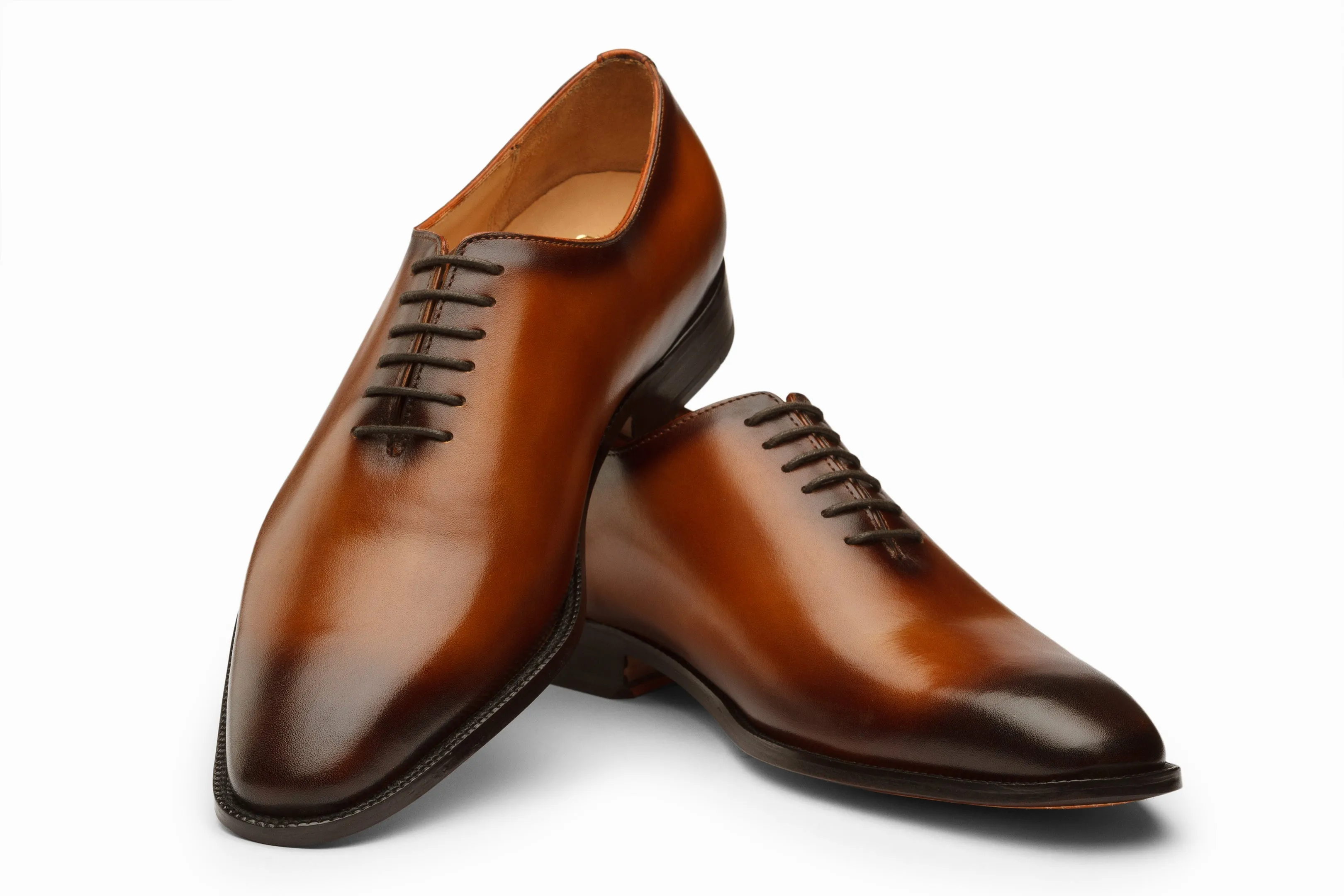 Wholecut Oxford - Brown Patina Finish