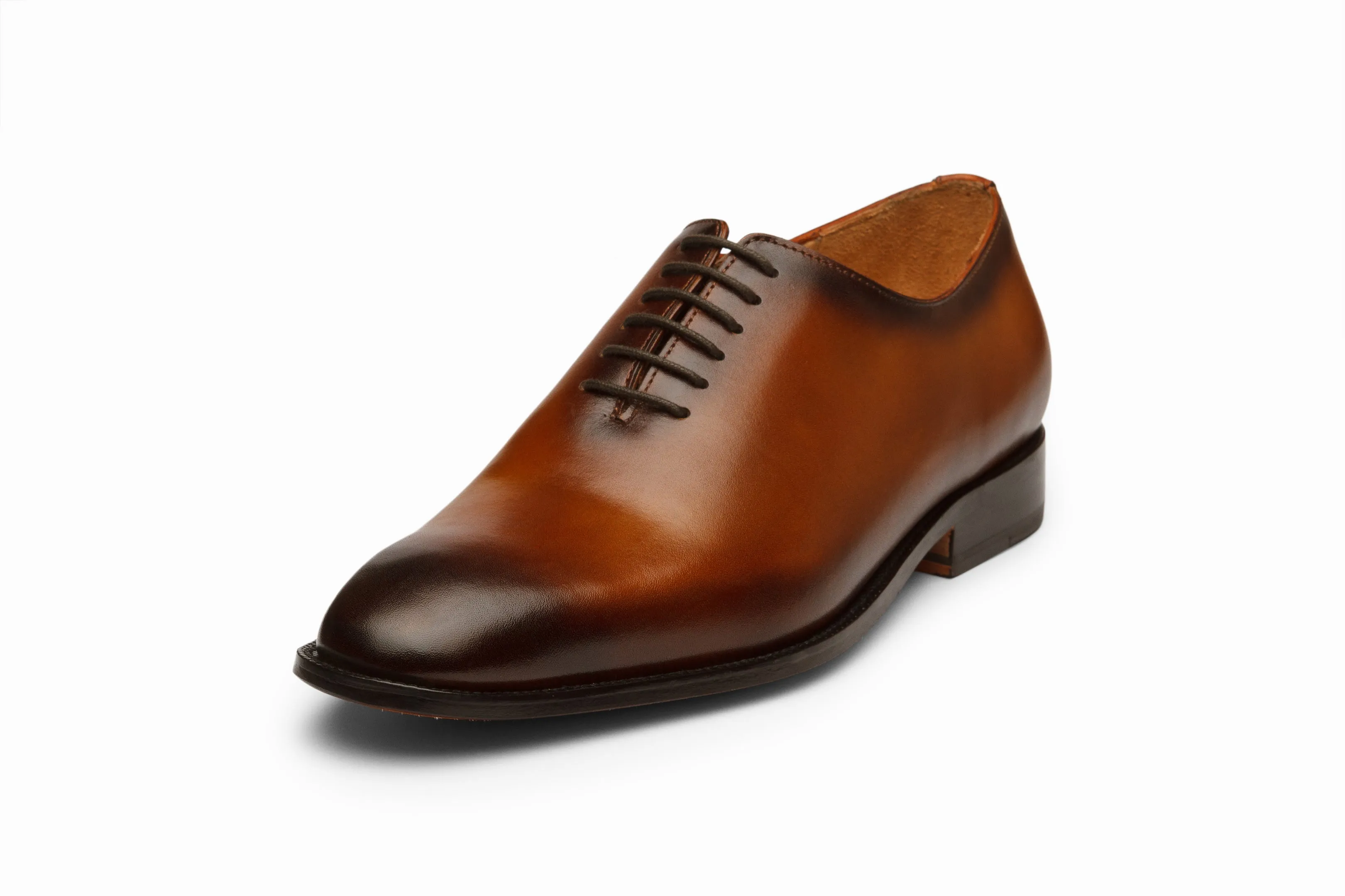 Wholecut Oxford - Brown Patina Finish