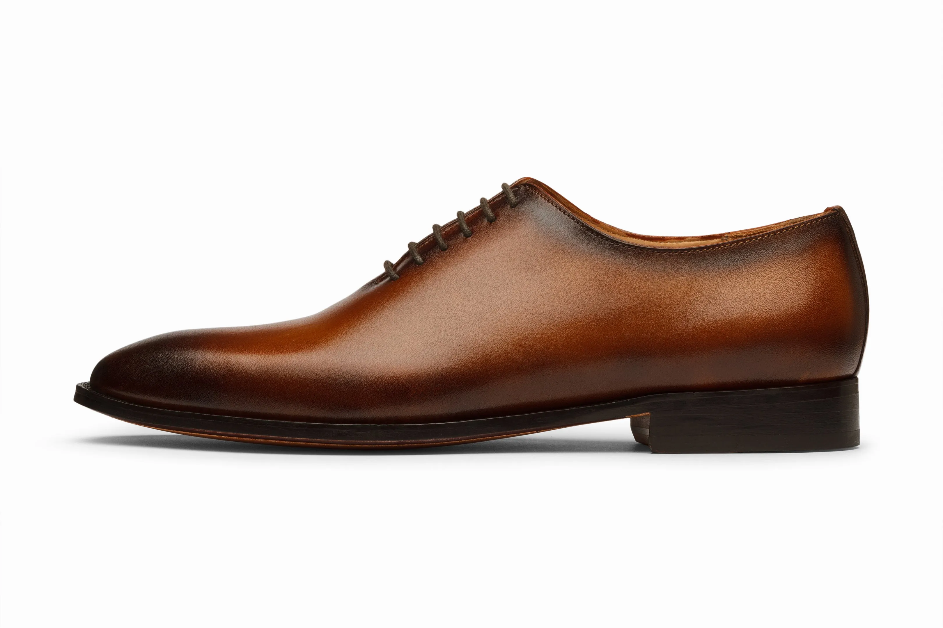 Wholecut Oxford - Brown Patina Finish