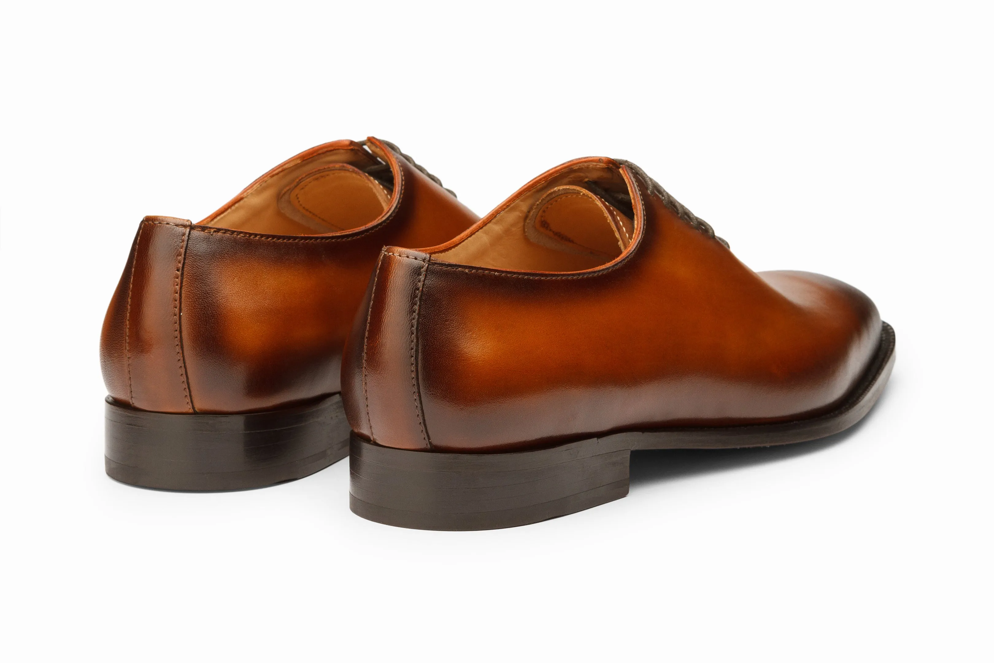 Wholecut Oxford - Brown Patina Finish