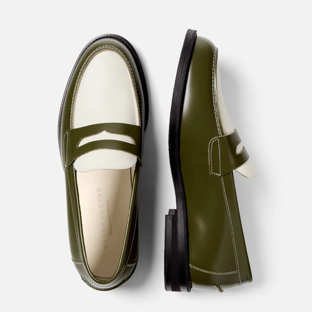 Wilde Olive + White Penny Loafer - Men's