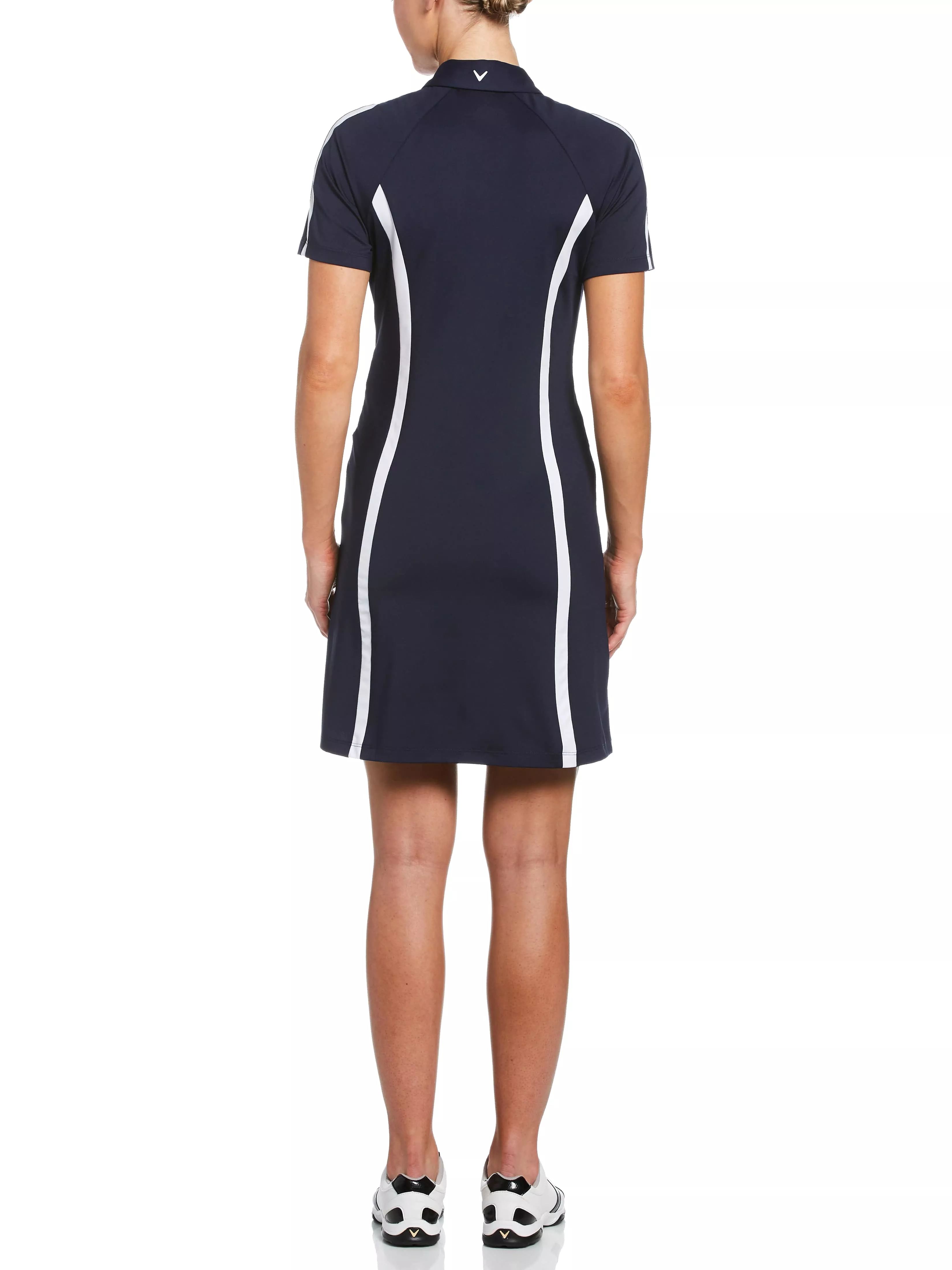 Womens Plus Swing Tech Color Block Golf Dress