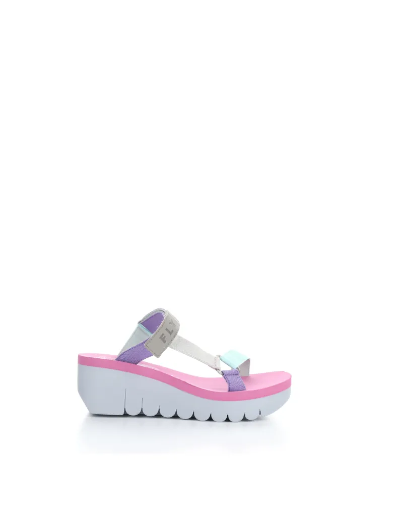 YAKA GROSGRAIN STRAP WEDGE SANDAL