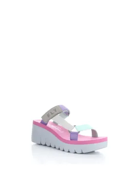 YAKA GROSGRAIN STRAP WEDGE SANDAL