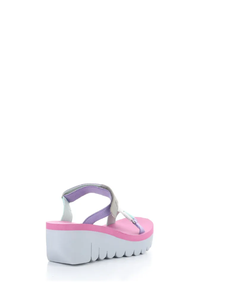 YAKA GROSGRAIN STRAP WEDGE SANDAL