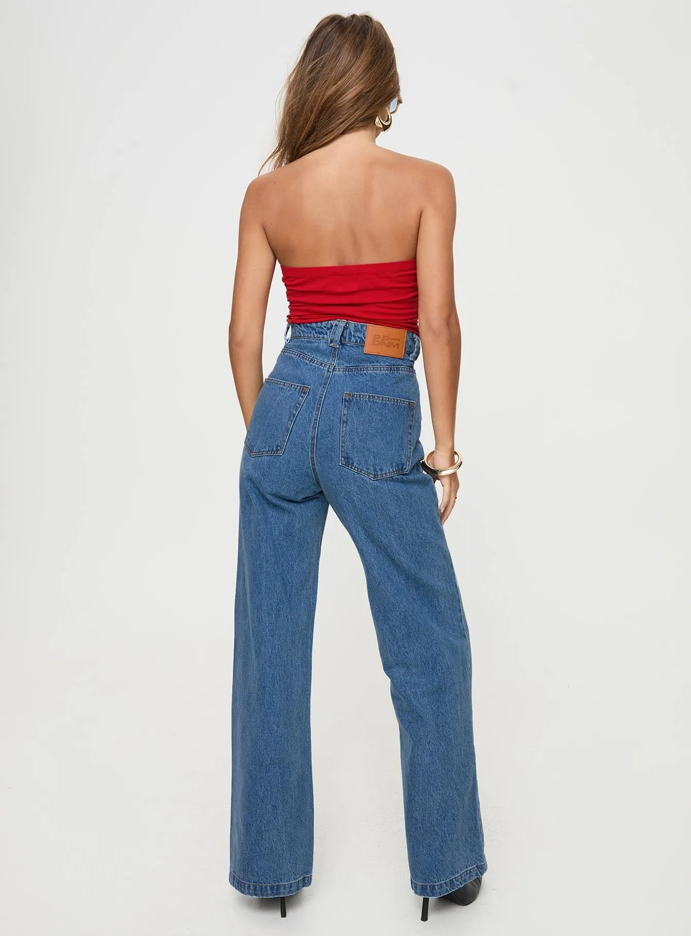 Zephee Wide Leg Jeans Light Wash Petite