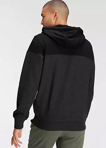 Zip Through Colourblock Hoodie by AJC | Look Again